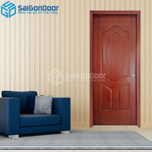 Cửa Gỗ Công Nghiệp HDF Veneer 3A Căm Xe-HDFV-SGD